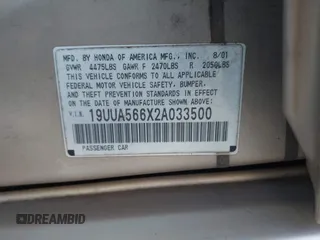 2002 Acura TL with VIN 19UUA566X2A033500, listed as a IAAI auction lot 41787954 with 251,513 mi miles. Bid and sale history available at carsss.com. Image 9.
