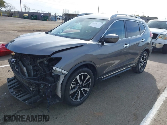 2019 Nissan Rogue SL with VIN 5N1AT2MT9KC800370, listed as a IAAI auction lot 41761693 with 51,517 mi miles and . Bid and sale history available at DreamBid. Image 18.