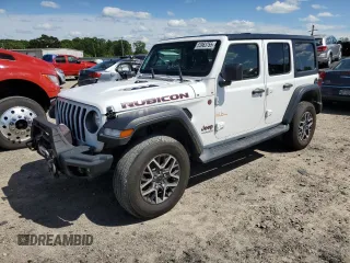 2018 Jeep Wrangler Unlimited Rubicon with VIN 1C4HJXFN3JW176213, listed as a Copart auction lot 53963755 with 53,094 mi miles and Salvage title. Bid and sale history available at DreamBid. Image 1.