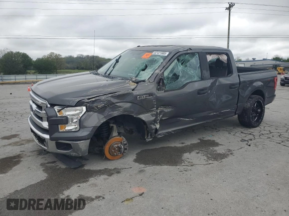 2016 Ford F-150 XLT with VIN 1FTEW1EF4GKE98094, listed as a Copart auction lot 52121985 with 125,000 mi miles and Salvage Title. Bid and sale history available at DreamBid. Image 1.