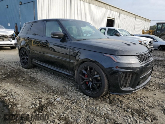 2020 Land Rover Range Rover Sport SVR with VIN SALWZ2RE0LA709321, listed as a Copart auction lot 62806954 with 61,821 mi miles and Salvage Title. Bid and sale history available at carsss.com. Image 4.