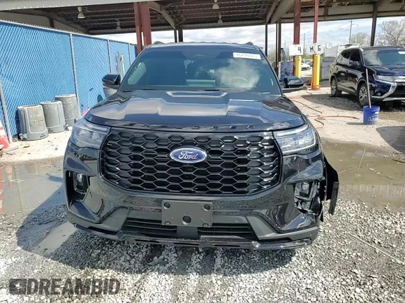 2025 Ford Explorer ST-Line with VIN 1FMUK7KH6SGA64976, listed as a Copart auction lot 46298065 with 1,346 mi miles and Salvage title. Bid and sale history available at DreamBid. Image 14.