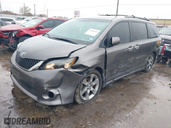 2014 Toyota Sienna SE with VIN 5TDXK3DC4ES434604, listed as a IAAI auction lot 41346434 with 108,633 mi miles and . Bid and sale history available at DreamBid. Image 17.