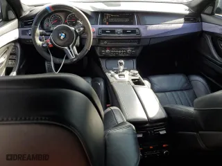 2015 BMW M5 with VIN WBSFV9C5XFD595148, listed as a Copart auction lot 46157335 with 77,582 mi miles and Salvage Title. Bid and sale history available at carsss.com. Image 8.