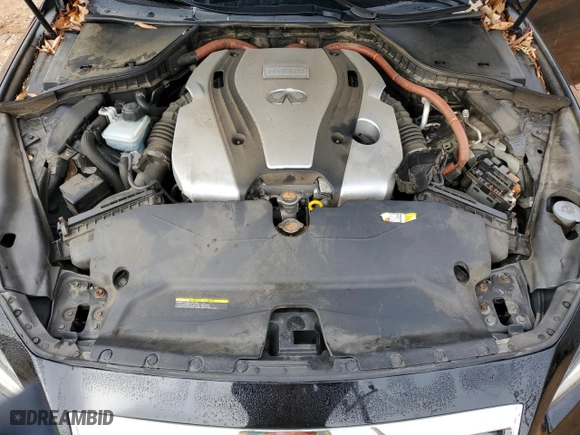 2014 Infiniti Q50 Hybrid Premium with VIN JN1AV7AR6EM703178, listed as a Copart auction lot 85759294 with 194,811 mi miles and Salvage Title. Bid and sale history available at carsss.com. Image 12.