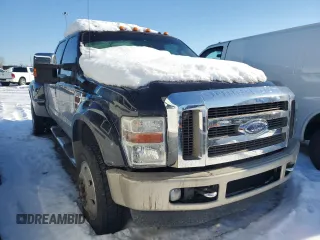 2008 Ford Super Duty F-450 DRW XL with VIN 1FTXW43R08EC23474, listed as a Copart auction lot 85691564 with 129,205 mi miles and Salvage Title. Bid and sale history available at carsss.com. Image 4.