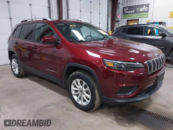 2020 Jeep Cherokee Latitude with VIN 1C4PJMCB7LD543620, listed as a IAAI auction lot 41658760 with 88,928 mi miles. Bid and sale history available at carsss.com. Image 1.