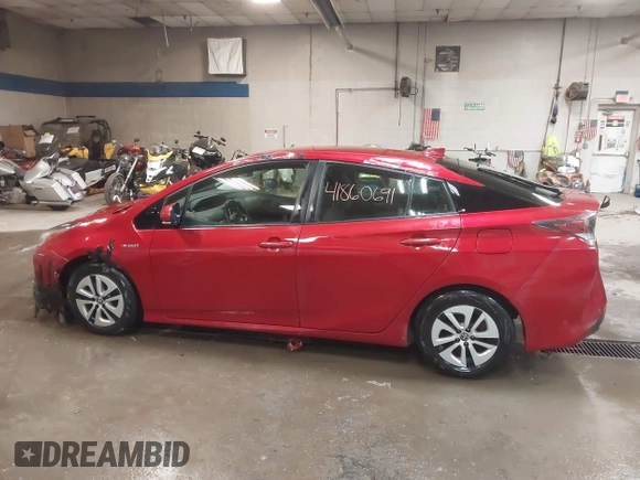 2018 Toyota Prius Two with VIN JTDKBRFU5J3081353, listed as a IAAI auction lot 41860691 with 167,091 mi miles and . Bid and sale history available at carsss.com. Image 14.