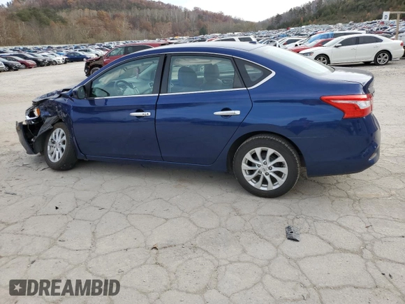 2019 Nissan Sentra SV with VIN 3N1AB7APXKY309389, listed as a Copart auction lot 78387194 with 55,669 mi miles and Salvage Title. Bid and sale history available at carsss.com. Image 2.