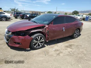 2017 Nissan Maxima SL with VIN 1N4AA6AP9HC424213, listed as a Copart auction lot 58270435 with 88,950 mi miles and Salvage title. Bid and sale history available at DreamBid. Image 1.