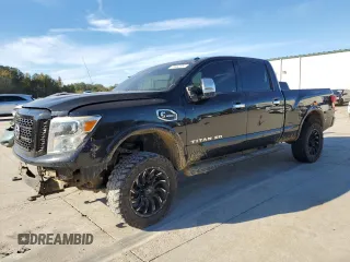 2017 Nissan Titan XD SL with VIN 1N6BA1F42HN575668, listed as a Copart auction lot 78952104 with 158,232 mi miles and Salvage Title. Bid and sale history available at carsss.com. Image 1.