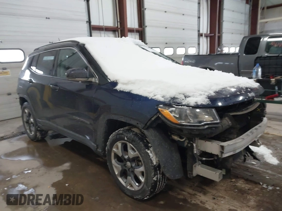 2017 Jeep Compass Limited z VIN 3C4NJDCB7HT679559, wystawiony jako IAAI lot #41628546 z przebiegiem 106 704 mil mil oraz . Historia ofert i sprzedaży dostępna na DreamBid. Obrazek 1.