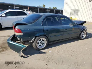 1998 Honda Civic EX with VIN 2HGEJ8549WH602267, listed as a Copart auction lot 87268494 with 219,779 mi miles and Salvage Title. Bid and sale history available at carsss.com. Image 3.