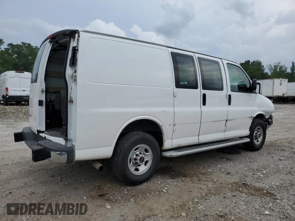 2024 GMC Savana Cargo z VIN 1GTW7AFP6R1163940, wystawiony jako Copart lot #59626435 z przebiegiem 16 183 mil mil oraz Czysty tytuł • Clean title. Historia ofert i sprzedaży dostępna na DreamBid. Obrazek 3.