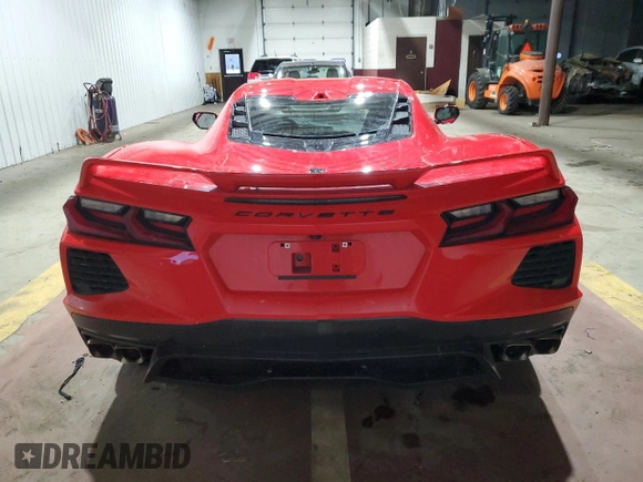 2024 Chevrolet Corvette 1LT z VIN 1G1YA2D46R5123805, wystawiony jako Copart lot #44888945 z przebiegiem Nie podano mil oraz Szkoda całkowita • Salvage title. Historia ofert i sprzedaży dostępna na DreamBid. Obrazek 6.