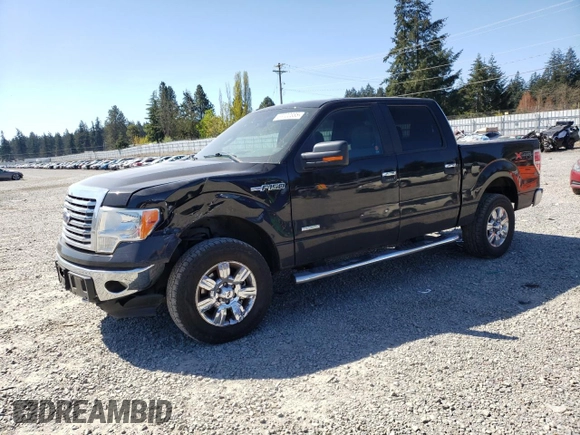 2012 Ford F-150 XL with VIN 1FTFW1ET3CFA62317, listed as a Copart auction lot 53700335 with 133,621 mi miles and Salvage Title. Bid and sale history available at carsss.com. Image 1.