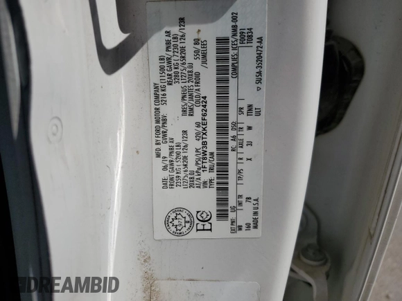 2019 Ford F-350 XL z VIN 1FT8W3BTXKEF62424, wystawiony jako Copart lot #54877605 z przebiegiem 212 716 mil mil oraz Szkoda całkowita • Salvage title. Historia ofert i sprzedaży dostępna na DreamBid. Obrazek 12.