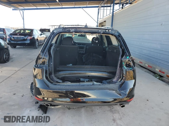 2017 Volkswagen Golf SportWagen S with VIN 3VW017AU0HM503220, listed as a Copart auction lot 61067774 with 41,155 mi miles and Salvage Title. Bid and sale history available at carsss.com. Image 6.