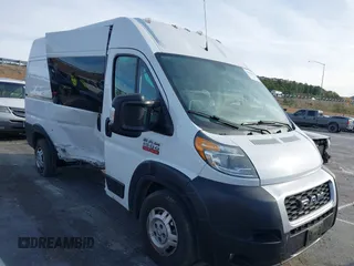 2021 Ram ProMaster Cargo with VIN 3C6LRVBG6ME513686, listed as a IAAI auction lot 41675654 with 76,989 mi miles. Bid and sale history available at carsss.com. Image 1.