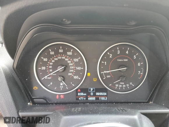 2017 BMW 2 Series 230i with VIN WBA2K9C30HV647412, listed as a Copart auction lot 70314504 with 49,695 mi miles and Salvage title. Bid and sale history available at DreamBid. Image 9.
