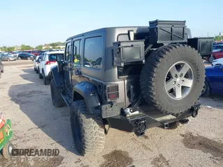 2017 Jeep Wrangler Unlimited Sport with VIN 1C4BJWDG8HL567051, listed as a IAAI auction lot 42495250 with 19,522 mi miles and . Bid and sale history available at DreamBid. Image 3.