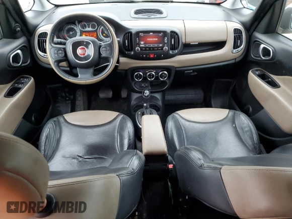 2014 FIAT 500L Lounge with VIN ZFBCFACH1EZ018158, listed as a Copart auction lot 44013195 with 113,260 mi miles and Clean Title. Bid and sale history available at DreamBid. Image 8.