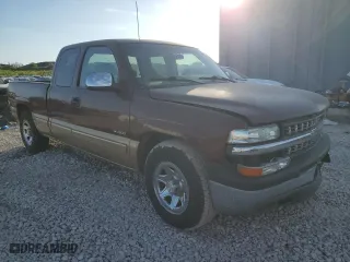 1999 Chevrolet Silverado 1500 LS with VIN 1GCEC19V4XZ162382, listed as a Copart auction lot 42801815 with 145,327 mi miles and Salvage Title. Bid and sale history available at carsss.com. Image 4.