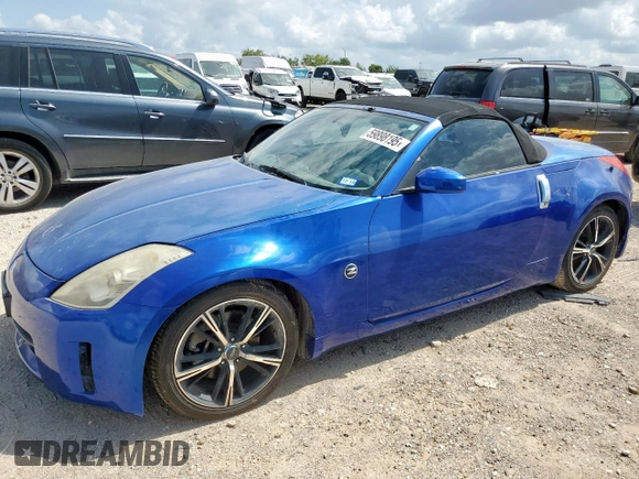 2006 Nissan 350Z Touring z VIN JN1AZ36A36M450869, wystawiony jako Copart lot #59898195 z przebiegiem 160 031 mil mil oraz Czysty tytuł • Clean title. Historia ofert i sprzedaży dostępna na DreamBid. Obrazek 1.