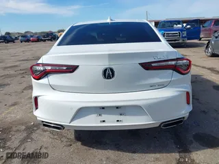 2023 Acura TLX w/Advance Package with VIN 19UUB6F65PA003881, listed as a IAAI auction lot 41360237 with 12,905 mi miles. Bid and sale history available at carsss.com. Image 16.