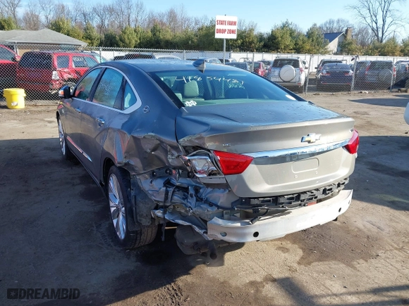 2018 Chevrolet Impala Premier with VIN 2G1125S33J9143107, listed as a IAAI auction lot 41854481 with 160,522 mi miles. Bid and sale history available at carsss.com. Image 3.