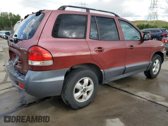 2005 Hyundai Santa Fe GLS with VIN KM8SC73DX5U878943, listed as a Copart auction lot 61337024 with 127,857 mi miles and Salvage Title. Bid and sale history available at carsss.com. Image 3.