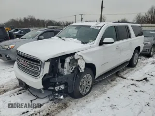 2018 GMC Yukon XL SLT with VIN 1GKS2GKC0JR335019, listed as a Copart auction lot 45056255 with 63,865 mi miles and Salvage Title. Bid and sale history available at carsss.com. Image 1.