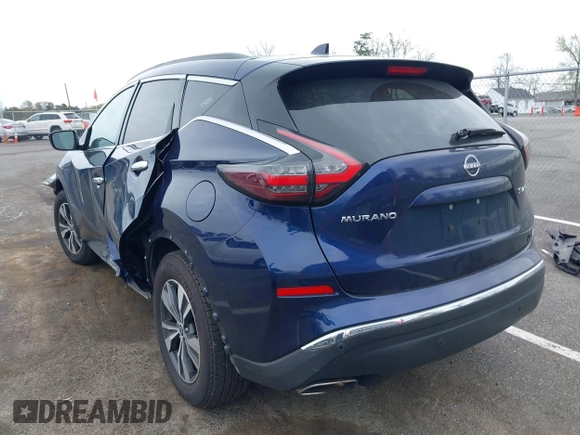 2023 Nissan Murano SV with VIN 5N1AZ2BS8PC112831, listed as a IAAI auction lot 42083553 with 48,834 mi miles and . Bid and sale history available at DreamBid. Image 3.