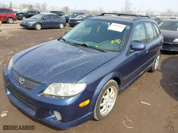2002 Mazda Protege5 with VIN JM1BJ245621471672, listed as a IAAI auction lot 41769364 with NaN miles. Bid and sale history available at carsss.com. Image 2.