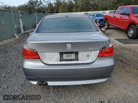 2007 BMW 5 Series 525i with VIN WBANE53527CW66780, listed as a Copart auction lot 88875305 with Not Provided miles and Salvage Title. Bid and sale history available at carsss.com. Image 6.