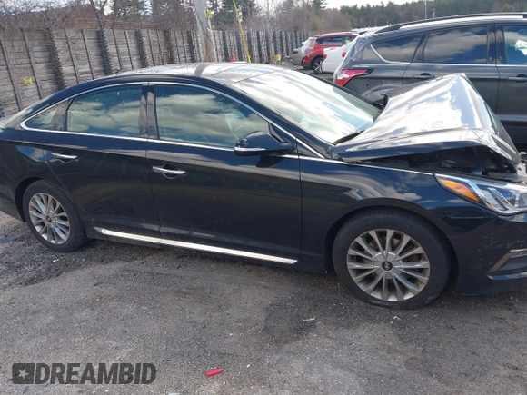 2015 Hyundai Sonata Limited with VIN 5NPE34AF3FH048224, listed as a IAAI auction lot 41857219 with 166,240 mi miles and . Bid and sale history available at carsss.com. Image 13.
