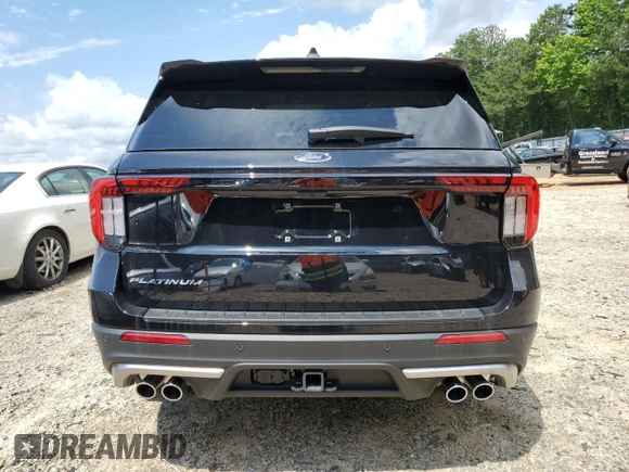 2025 Ford Explorer with VIN 1FMWK7HC1SGB97312, listed as a Copart auction lot 59141115 with 4 mi miles and Salvage title. Bid and sale history available at DreamBid. Image 6.