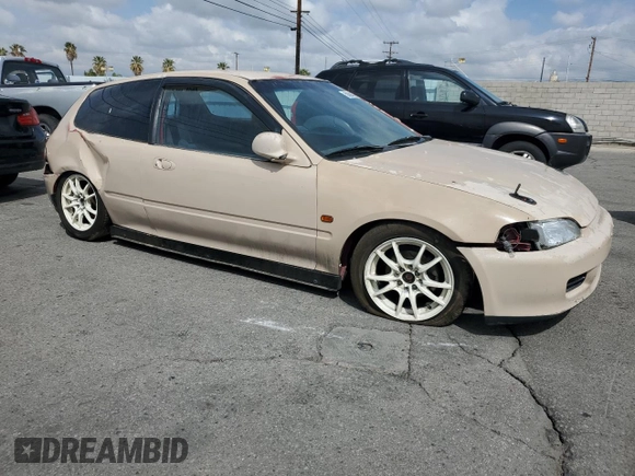 1992 Honda Civic z VIN 2HGEH2344NH548676, wystawiony jako Copart lot #50694575 z przebiegiem 239 184 mil mil oraz Szkoda całkowita • Salvage title. Historia ofert i sprzedaży dostępna na DreamBid. Obrazek 4.