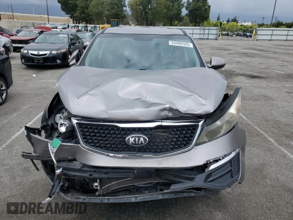 2014 Kia Sportage LX with VIN KNDPB3AC8E7582088, listed as a Copart auction lot 53486325 with 185,601 mi miles and Salvage Title. Bid and sale history available at carsss.com. Image 5.