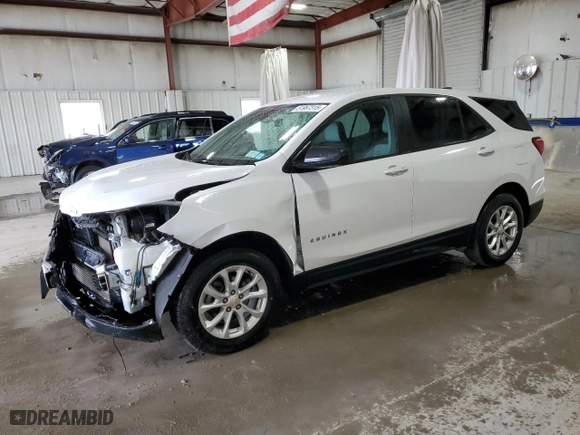 2020 Chevrolet Equinox LS with VIN 2GNAXSEV7L6119604, listed as a Copart auction lot 51967315 with 35,634 mi miles and Salvage Title. Bid and sale history available at carsss.com. Image 1.