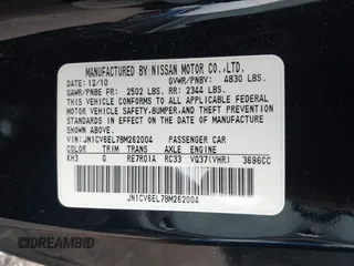 2011 Infiniti G37 x with VIN JN1CV6EL7BM262004, listed as a IAAI auction lot 41727817 with 88,081 mi miles and . Bid and sale history available at DreamBid. Image 9.