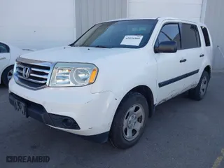 2015 Honda Pilot LX with VIN 5FNYF4H21FB020346, listed as a IAAI auction lot 41826905 with 156,953 mi miles. Bid and sale history available at carsss.com. Image 2.