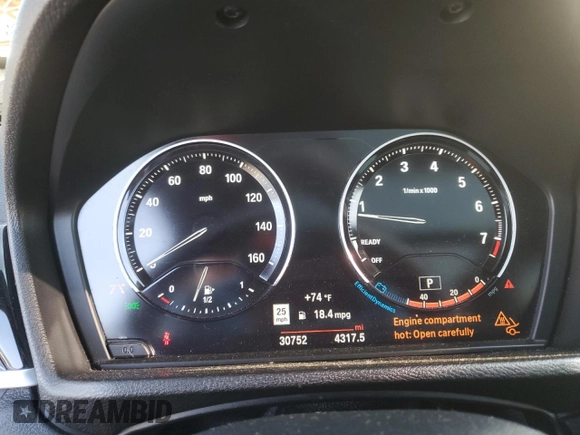 2019 BMW X1 xDrive28i with VIN WBXHT3C52K3H34021, listed as a Copart auction lot 47362885 with 30,752 mi miles and Clean title. Bid and sale history available at DreamBid. Image 9.