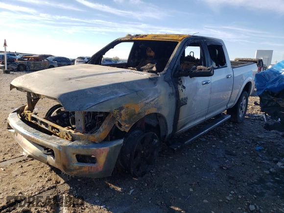 2015 Ram 2500 Laramie with VIN 3C6UR5FJ8FG655944, listed as a Copart auction lot 88908905 with 0 mi miles and Salvage Title. Bid and sale history available at carsss.com. Image 1.