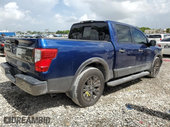 2017 Nissan Titan SL with VIN 1N6AA1E6XHN536129, listed as a Copart auction lot 60496415 with 132,269 mi miles and Salvage title. Bid and sale history available at DreamBid. Image 3.