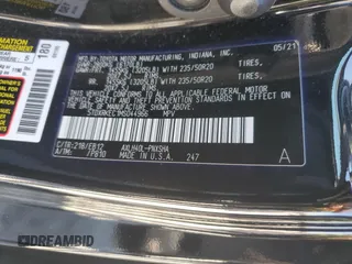 2021 Toyota Sienna XSE with VIN 5TDXRKEC1MS044966, listed as a Copart auction lot 48853605 with 41,720 mi miles and Salvage Title. Bid and sale history available at DreamBid. Image 15.