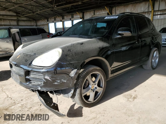 2006 Porsche Cayenne S with VIN WP1AB29P56LA66639, listed as a Copart auction lot 52097595 with 180,827 mi miles and Salvage title. Bid and sale history available at DreamBid. Image 1.