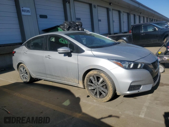 2021 Nissan Versa SV with VIN 3N1CN8EVXML852045, listed as a Copart auction lot 47034745 with 88,304 mi miles and Salvage title. Bid and sale history available at DreamBid. Image 4.