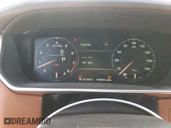 2014 Land Rover Range Rover Supercharged Autobiography with VIN SALGV2TF5EA153382, listed as a Copart auction lot 85955714 with 103,059 mi miles and Salvage title. Bid and sale history available at DreamBid. Image 9.