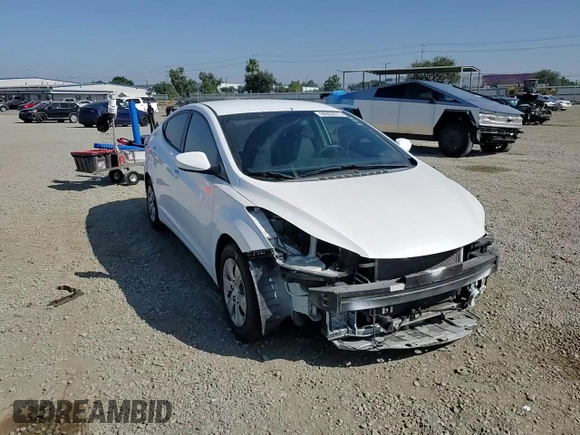 2016 Hyundai Elantra SE with VIN 5NPDH4AE8GH668797, listed as a Copart auction lot 60903675 with 99,404 mi miles and Salvage title. Bid and sale history available at DreamBid. Image 14.